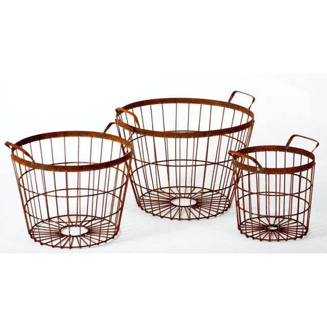 Wrought Iron Nesting Baskets - Set of 3