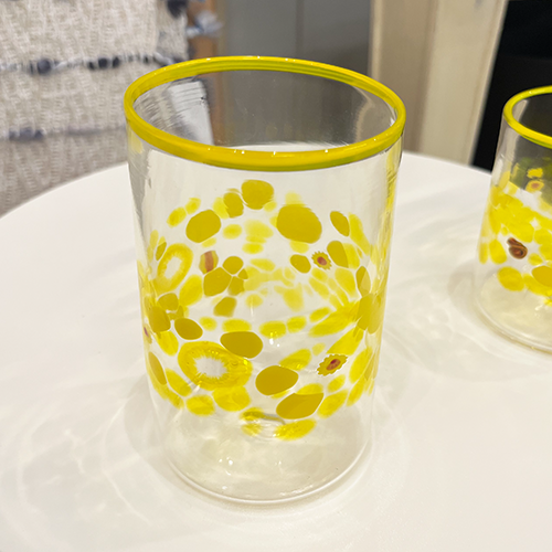 Hand Blown Speckled Glass - large