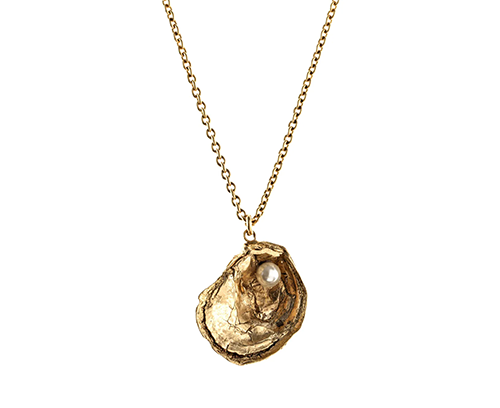 Oyster and Pearl Necklace