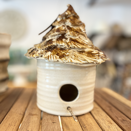 Small Ceramic Birdhouse