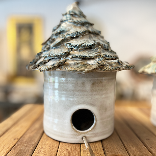 Small Ceramic Birdhouse