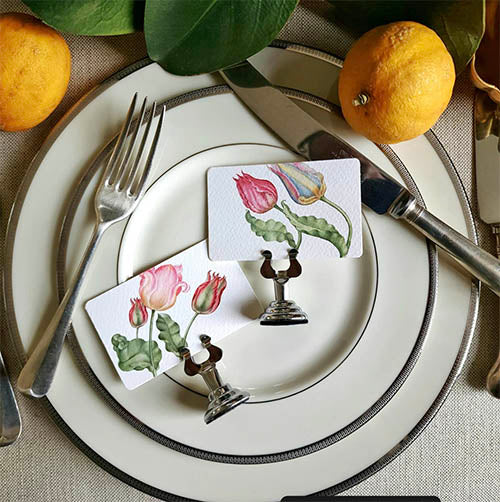 "Parrot Tulips" Place Cards