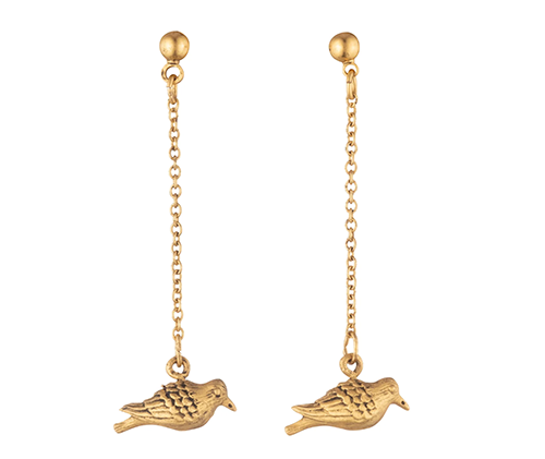 Peace Dove Dangle Earrings