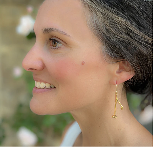 Battery Bowman Root Earrings