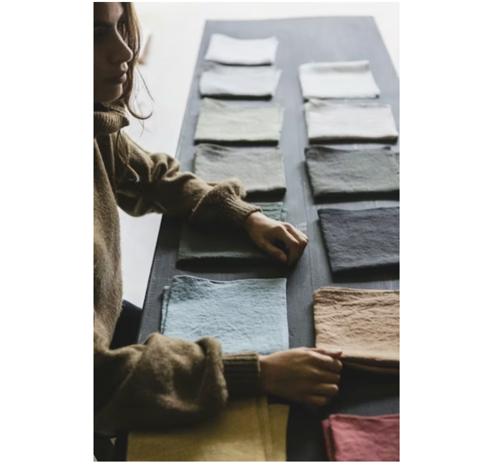 Belgian Linen Skye Napkin - Tin