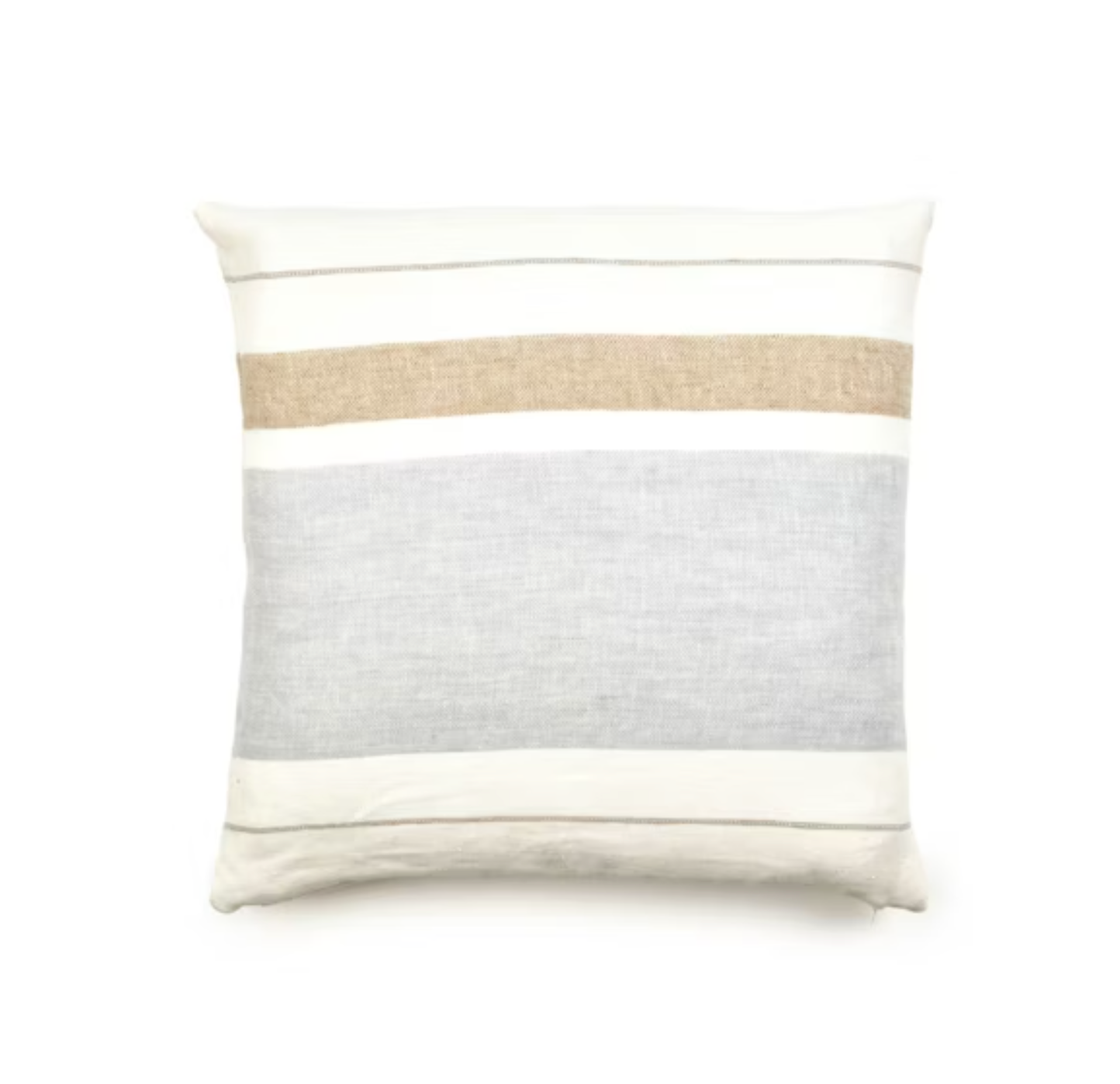 The Belgian Pillow Cover - Oyster Stripe