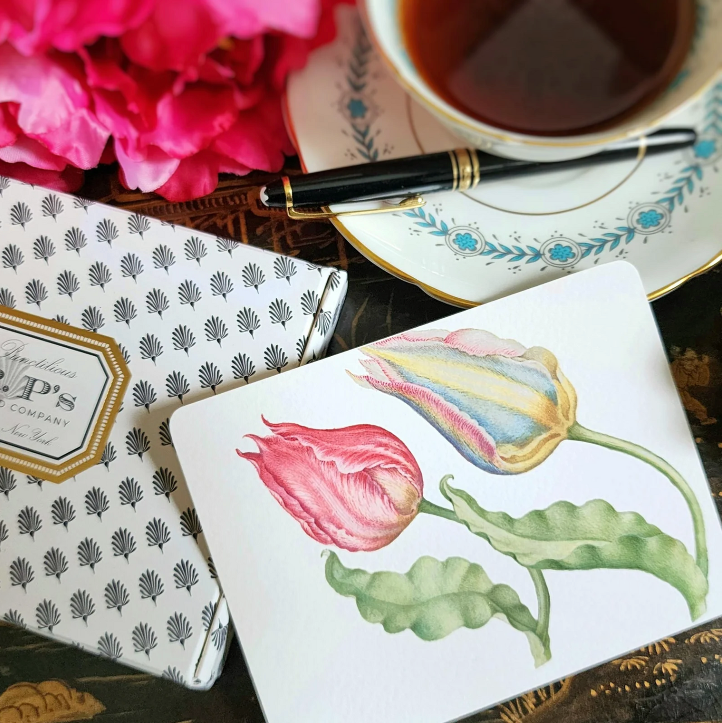 "Parrot Tulips" Note Card II