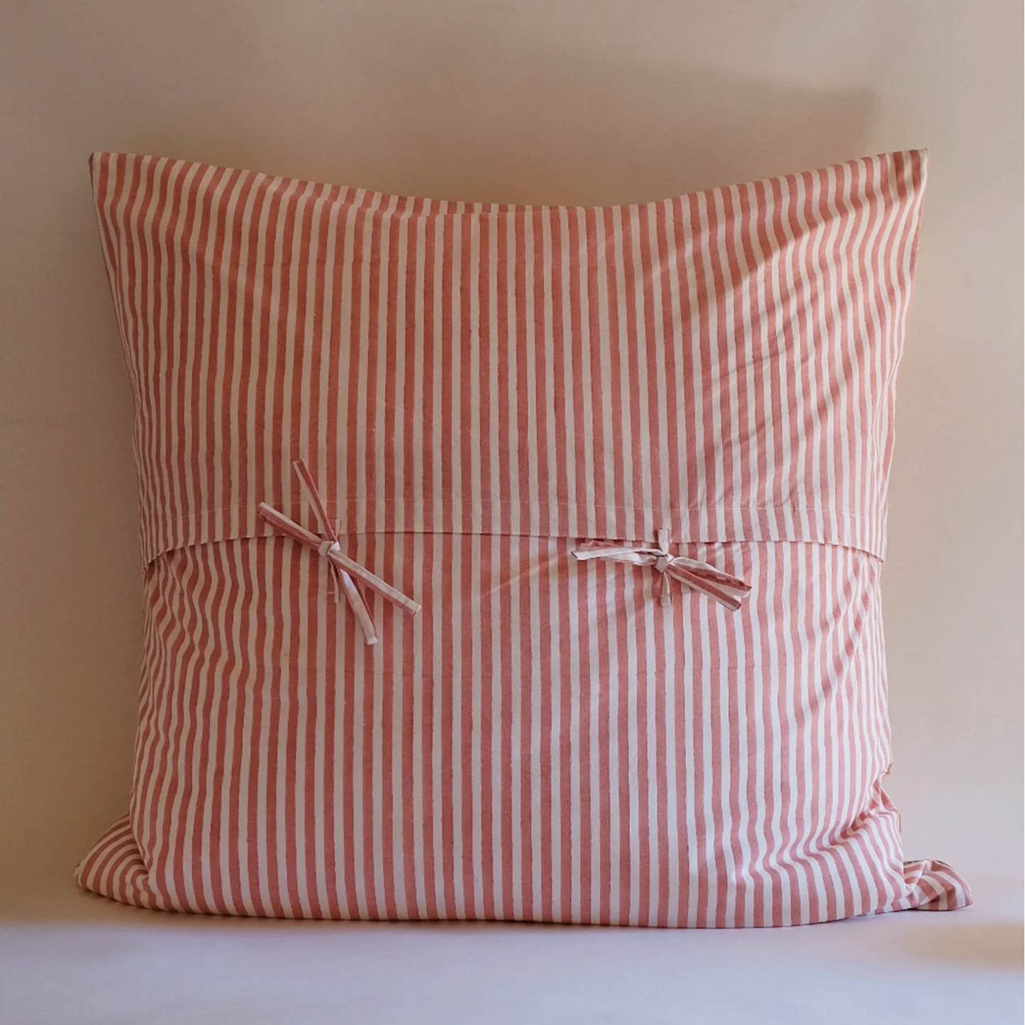 Sienna Dia - Hand Block-printed Quilted Euro Sham in café au lait Soil to Studio