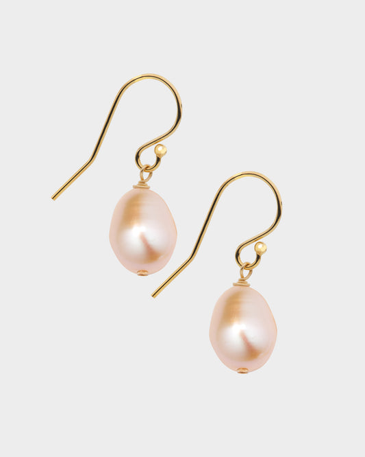 Peach Pearl with 14K Gold Filled Earring Wire