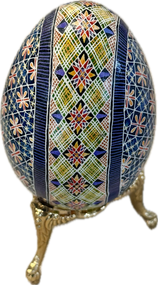 "Tiffany" Hand painted Goose Egg