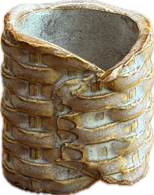"The Basket" Handmade Ceramic Napkin Rings