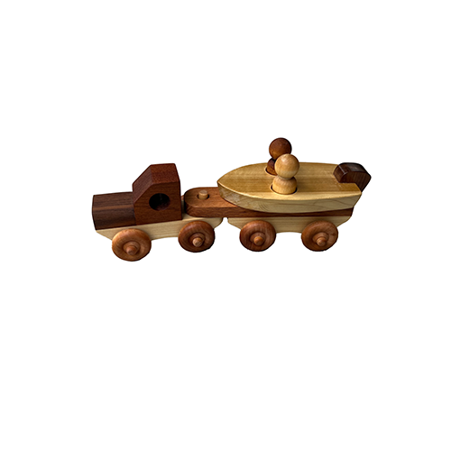 Toy Truck & Trailer with Boat