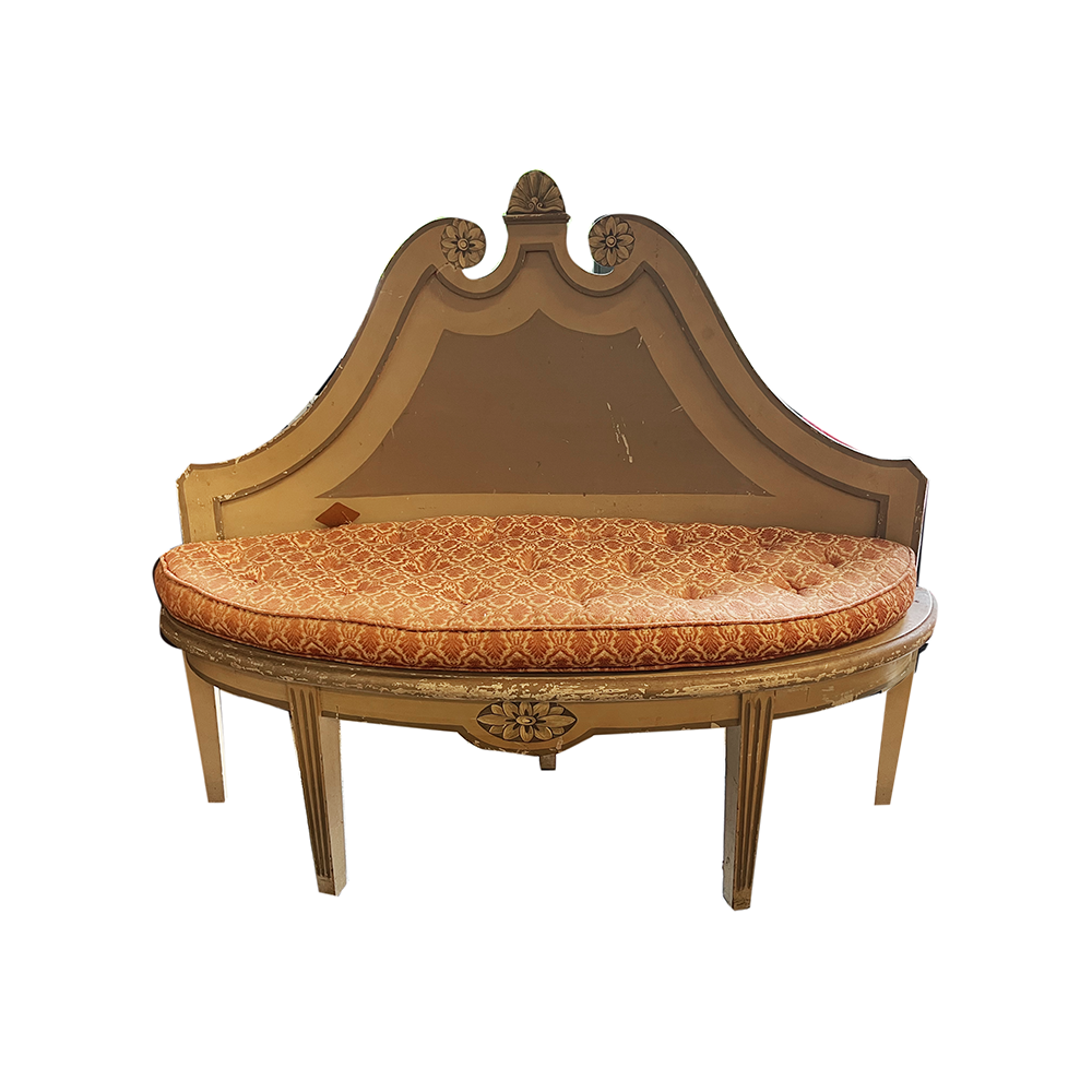 Italian 19th Century Painted Bench