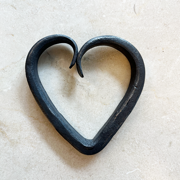 Hand Forged Iron Heart