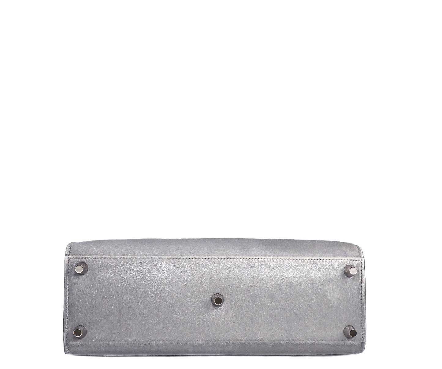Highline 130 Pony-Hair Handbag in Glimmering Silver White