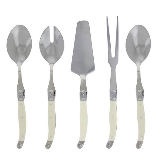 5 Piece Hostess Set - Faux Ivory