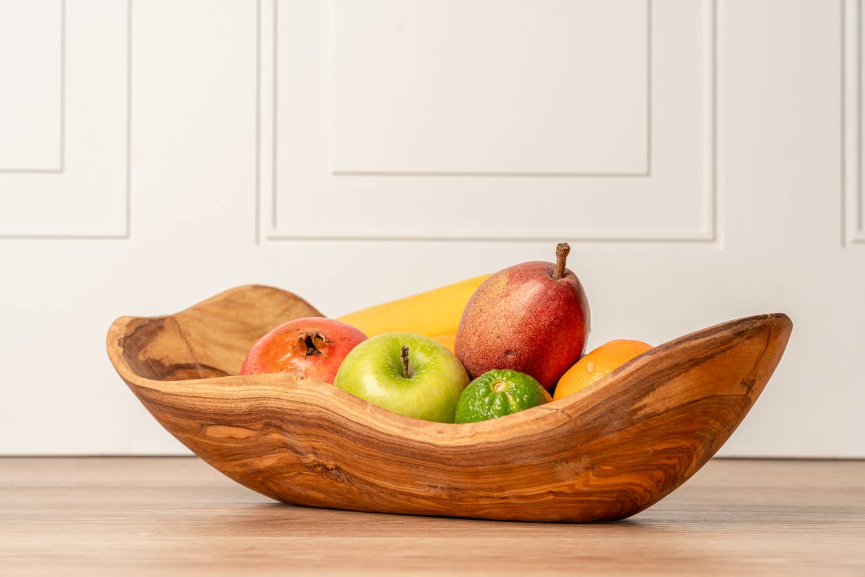 Italian Olive Wood Root Salad Bowl