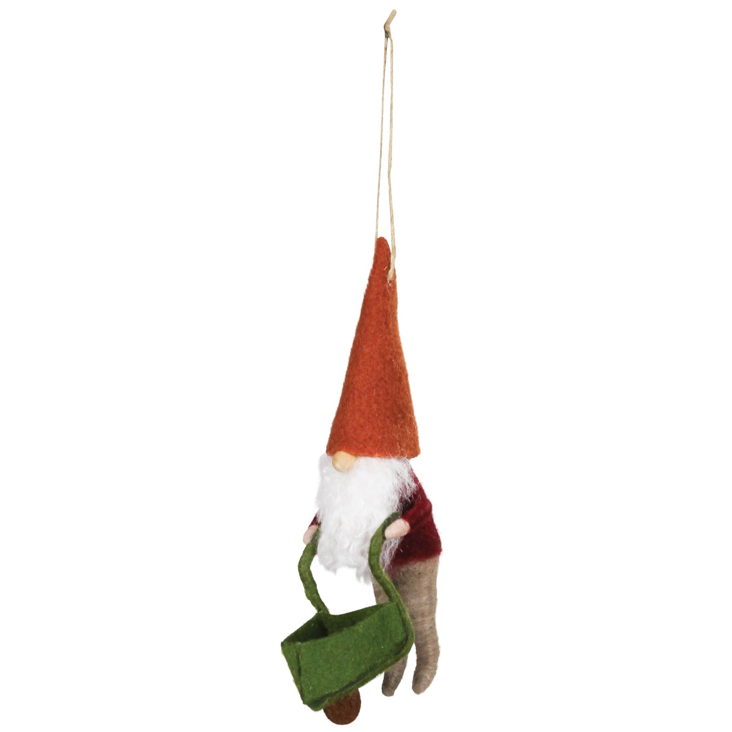 Felt Garden Gnome Ornaments - Set of 3