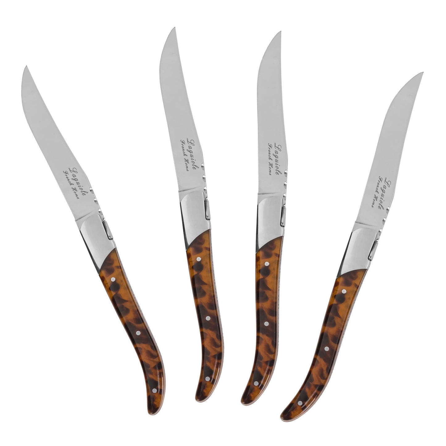 Tortoise Shell 4-Piece Steak Knife Set
