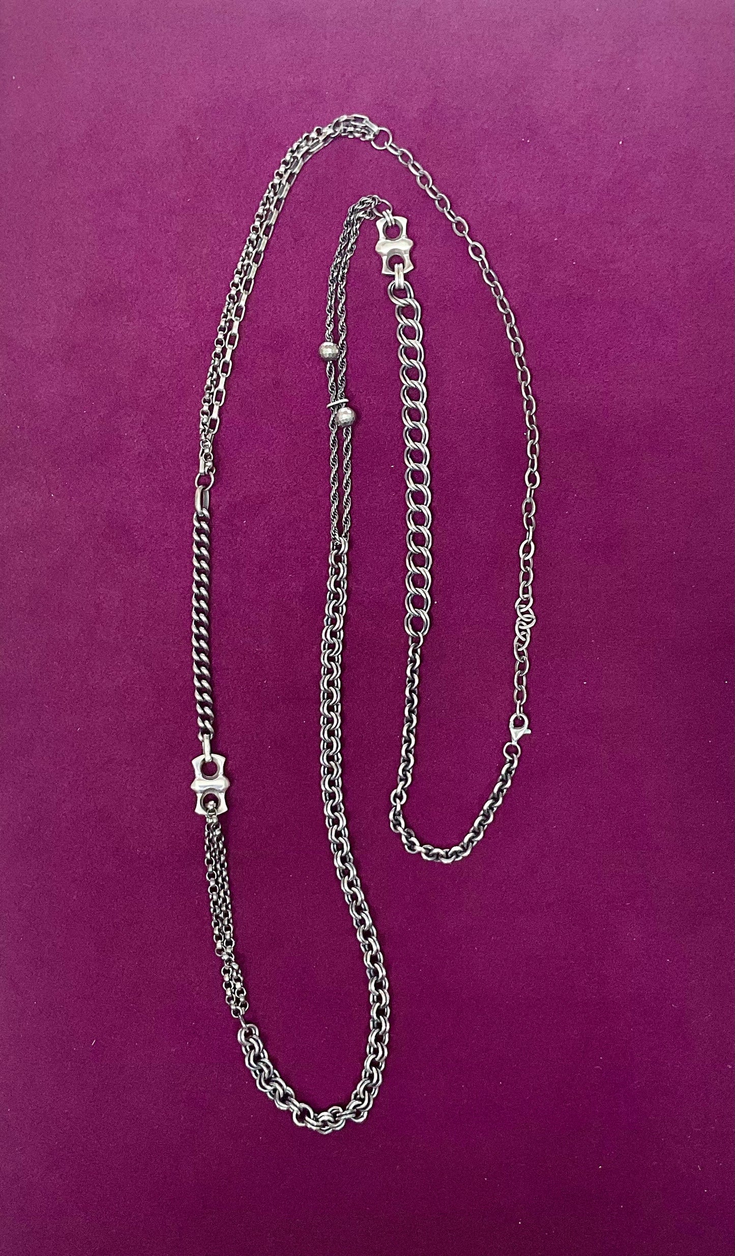 Double Disco Rope Necklace