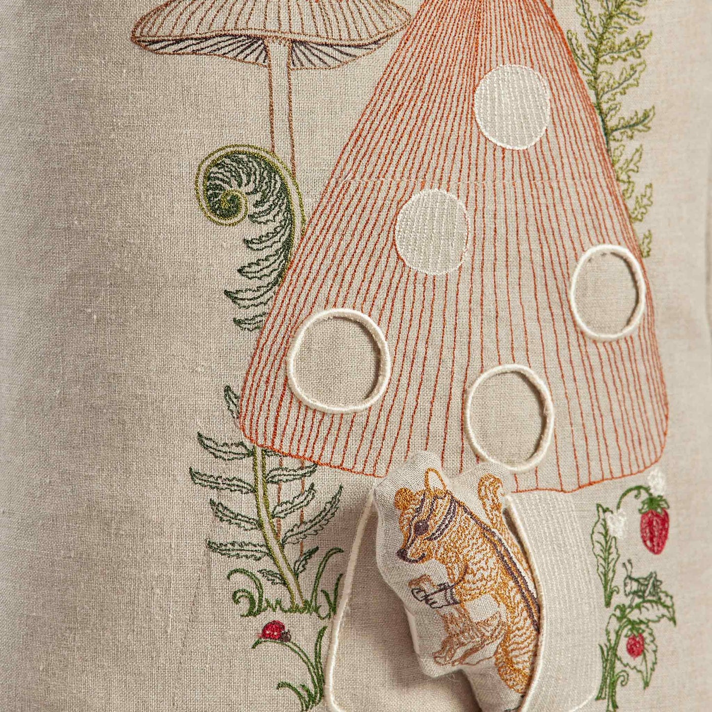 Mushroom House Pocket Pillow