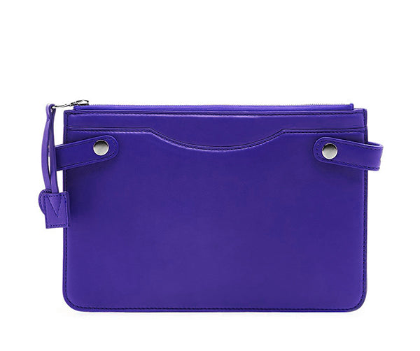 Highline Pouch in Purple Iris Lambskin