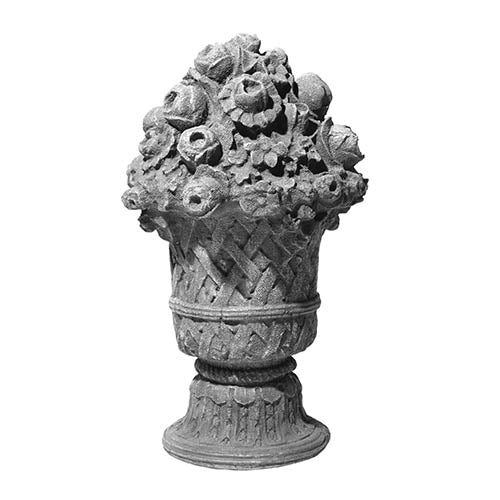 Roundbush Finial II with Basketweave Base