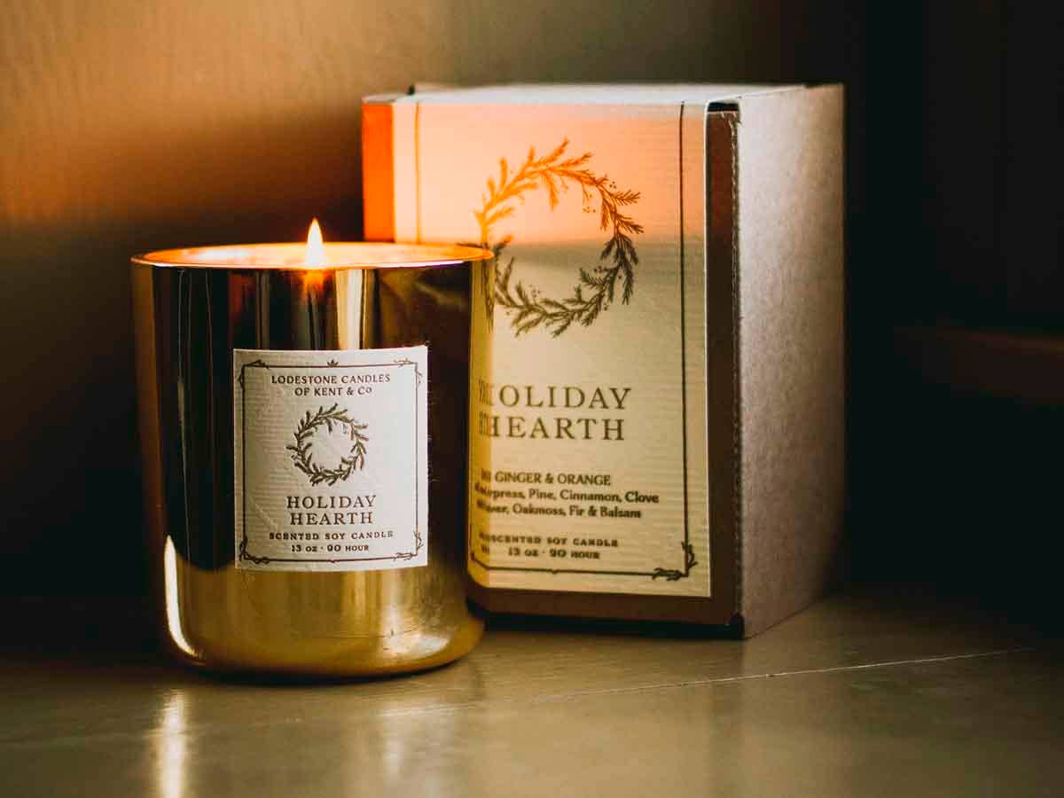 Holiday Hearth I Luxury Soy Candle