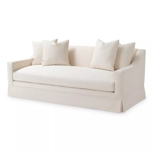 Light Gray Grant Sofa in Natural Linen Bunny Williams Home