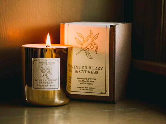 Winter Berry & Cypress I Luxury Soy Candle