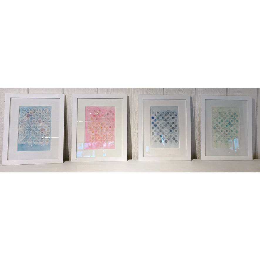 Gray "Dots" in Pale Pink Hilary Cooper