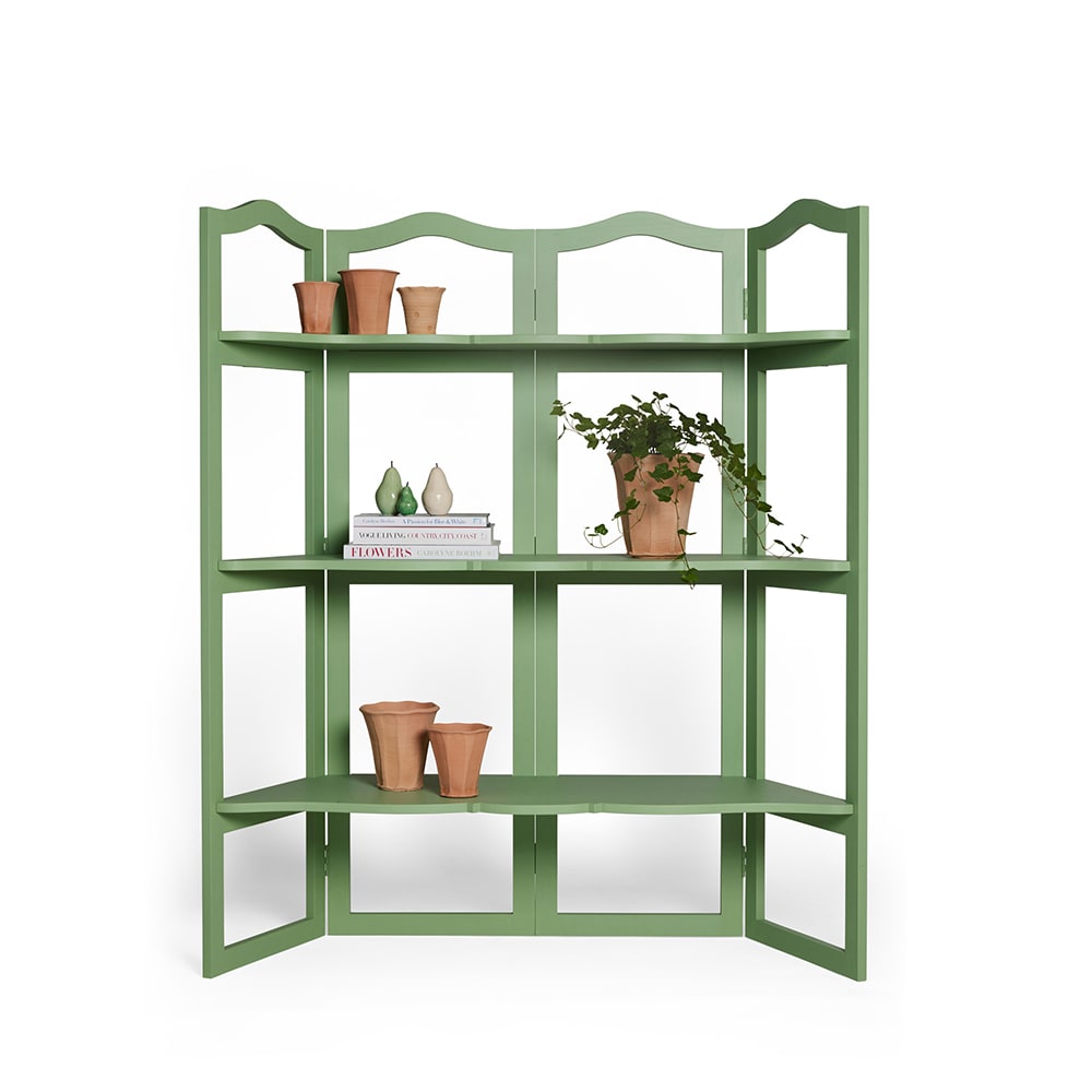 Light Gray "Paravent" Foley Green Shelf Alexis Delletery