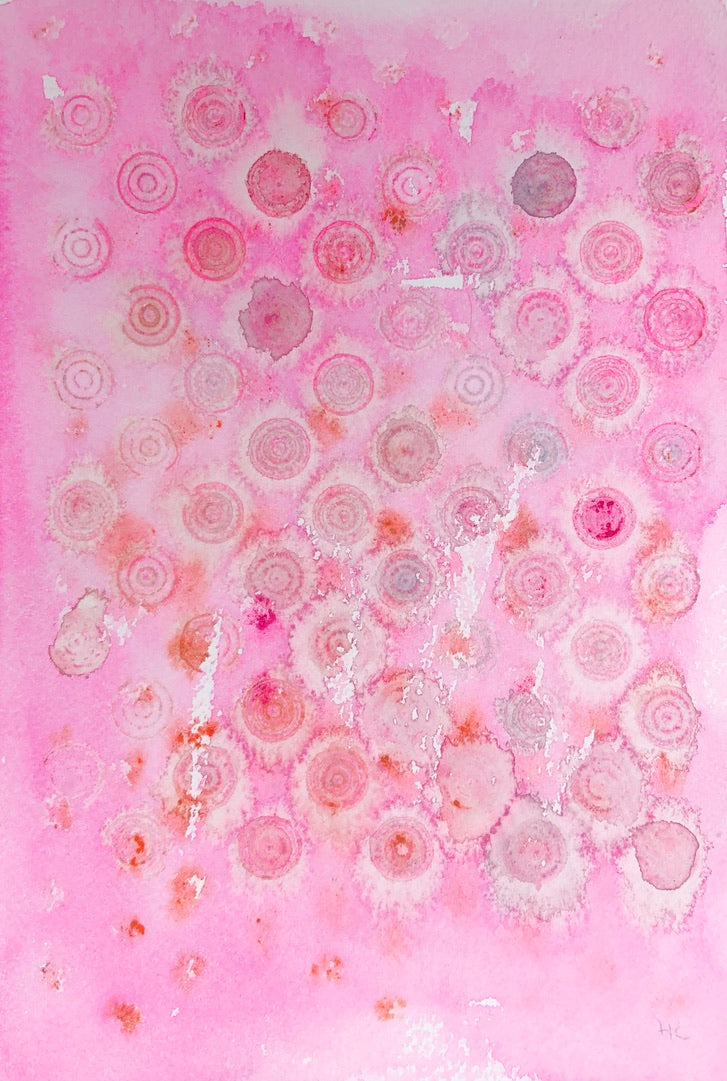 Light Pink "Dots" in Hot Pink Hilary Cooper