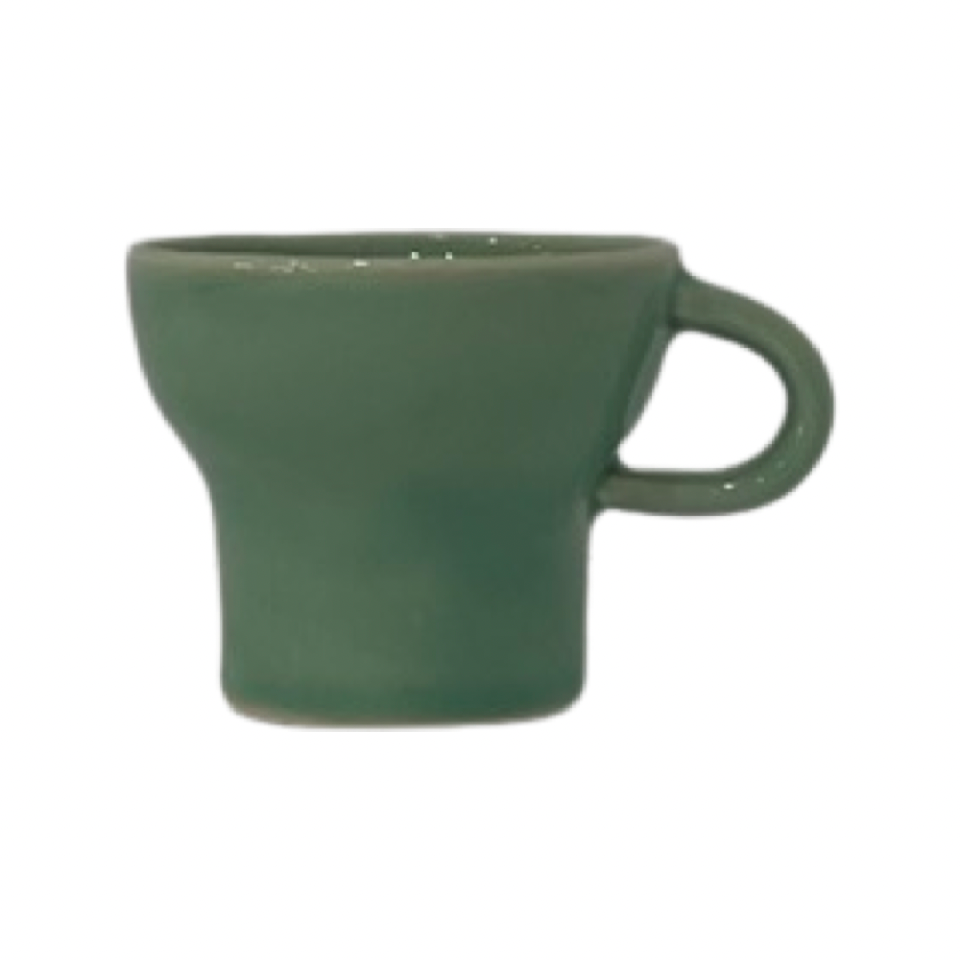 Dark Olive Green Tulip Espresso Cup Ben Evans