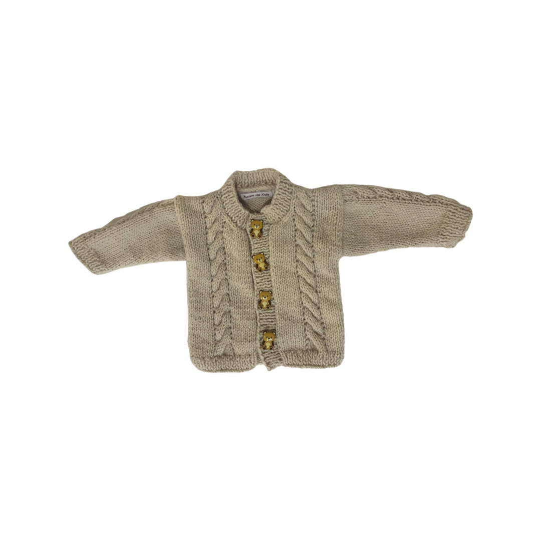 Rosy Brown Baby Teddy Bear Sweater & Hat Set Dale Malkames