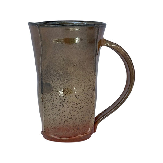 Dim Gray Tall Mug - Glossy Orange with Grey Speckles Daniel Bellow