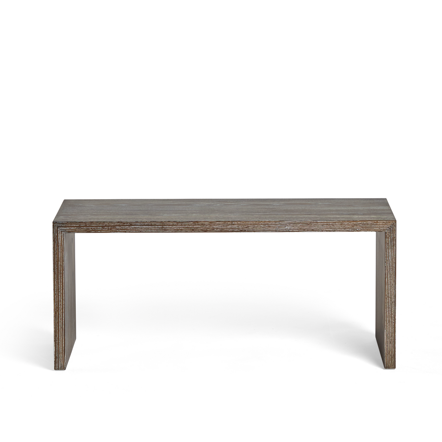 Light Gray Cerused Ash Bench Ian Ingersoll