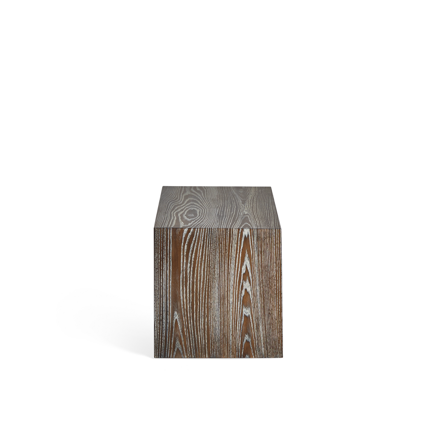 Dim Gray Cerused Ash Bench Ian Ingersoll
