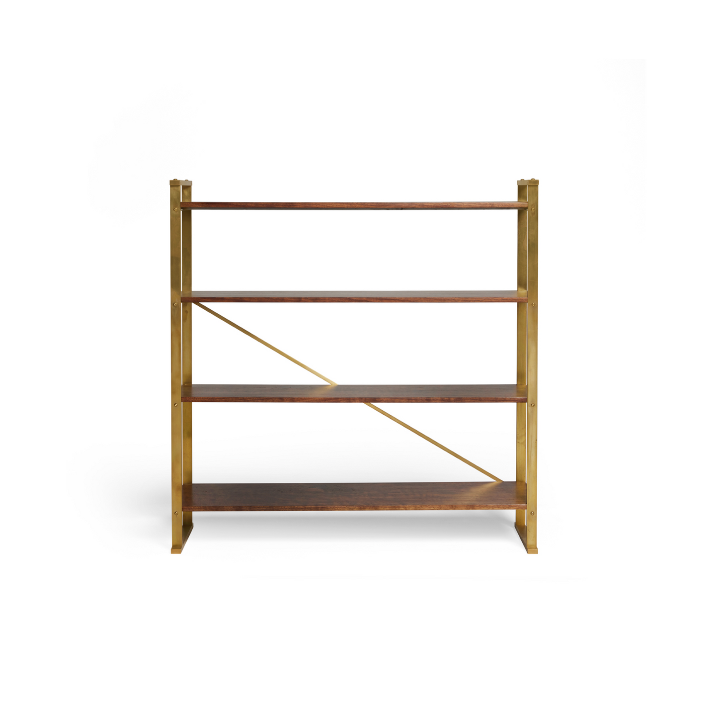 Lavender Walnut & Brass Shelf Joseph Stannard