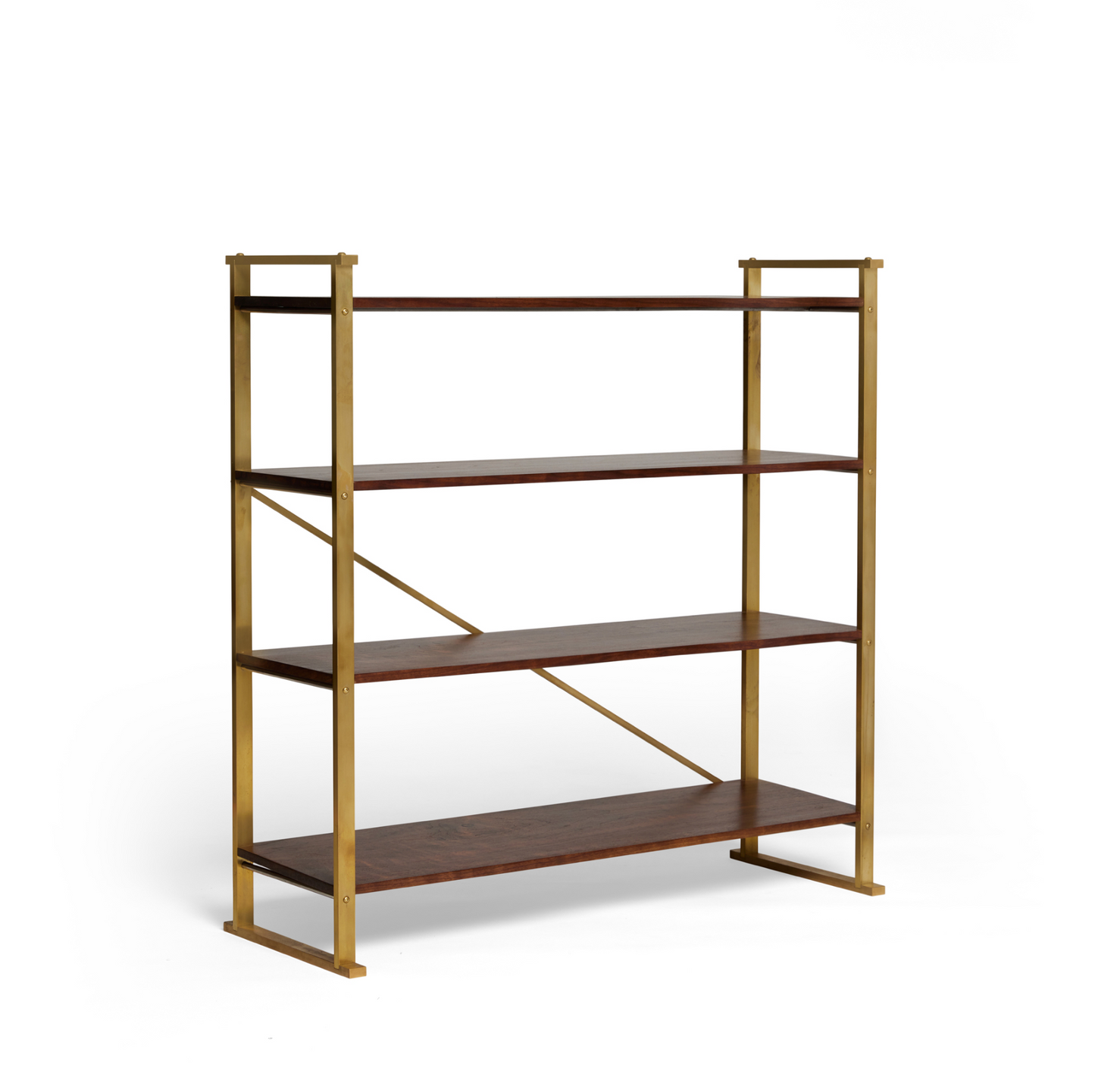 Lavender Walnut & Brass Shelf Joseph Stannard