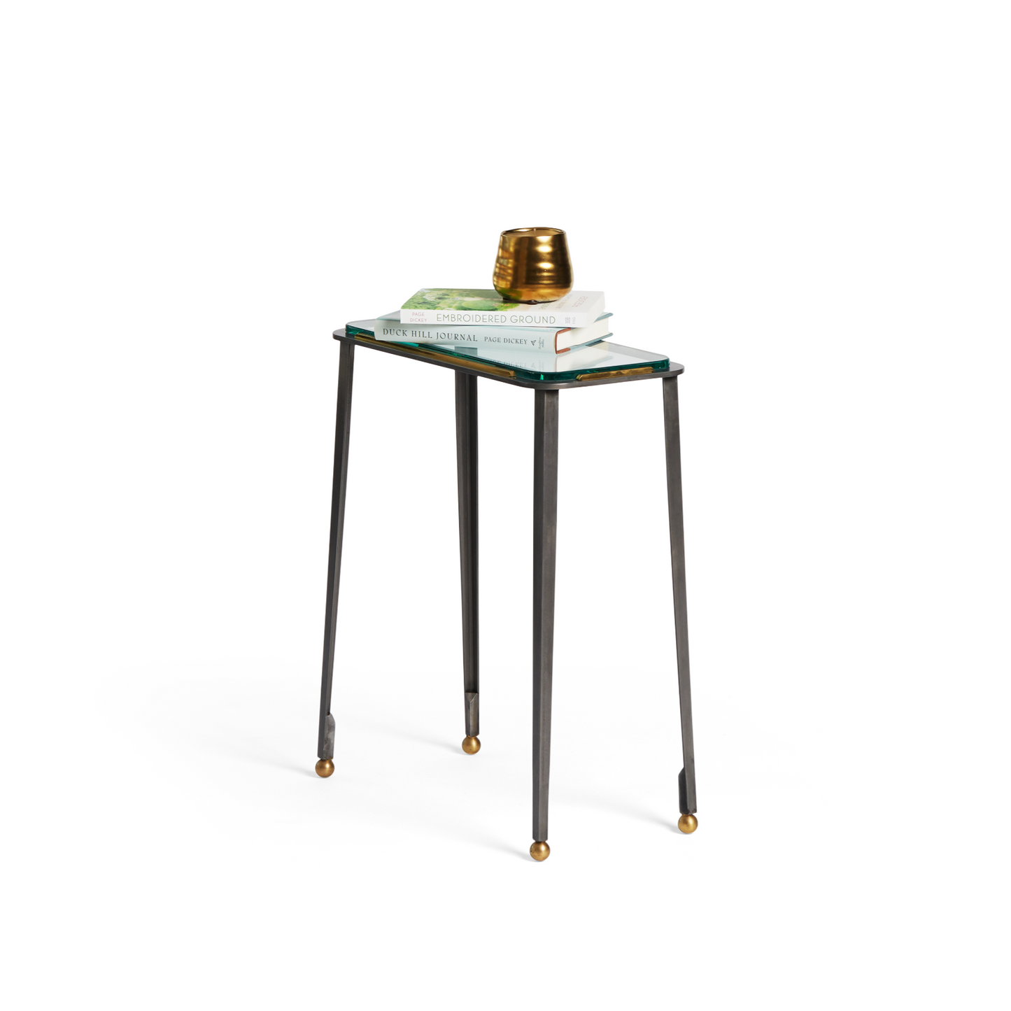 Beige Glass Top Rectangle Drinks Table Joseph Stannard