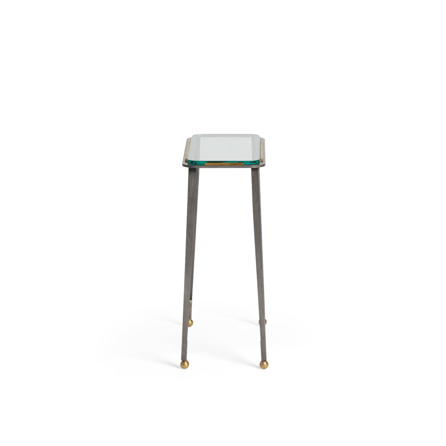 Light Gray Glass Top Rectangle Drinks Table Joseph Stannard