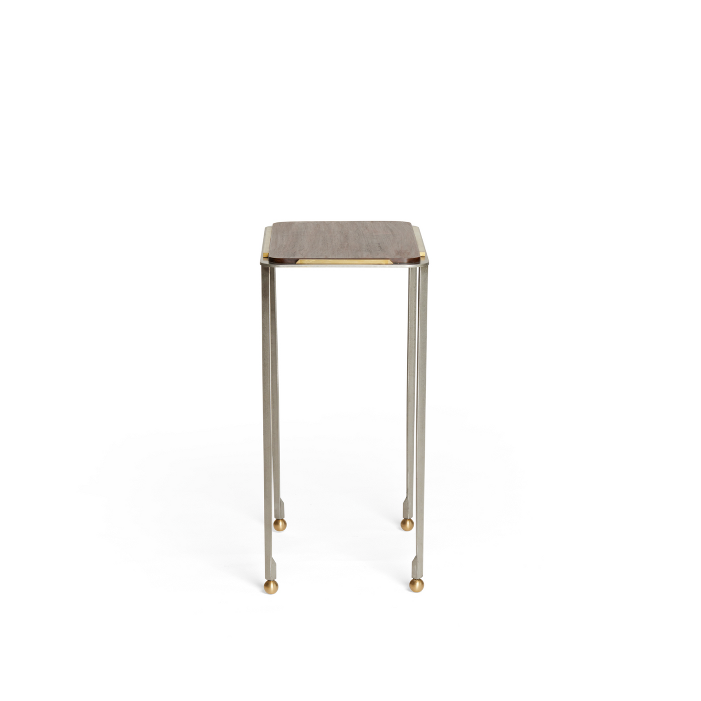 Rosy Brown Steel and Walnut Nesting Tables (set of 3) Joseph Stannard