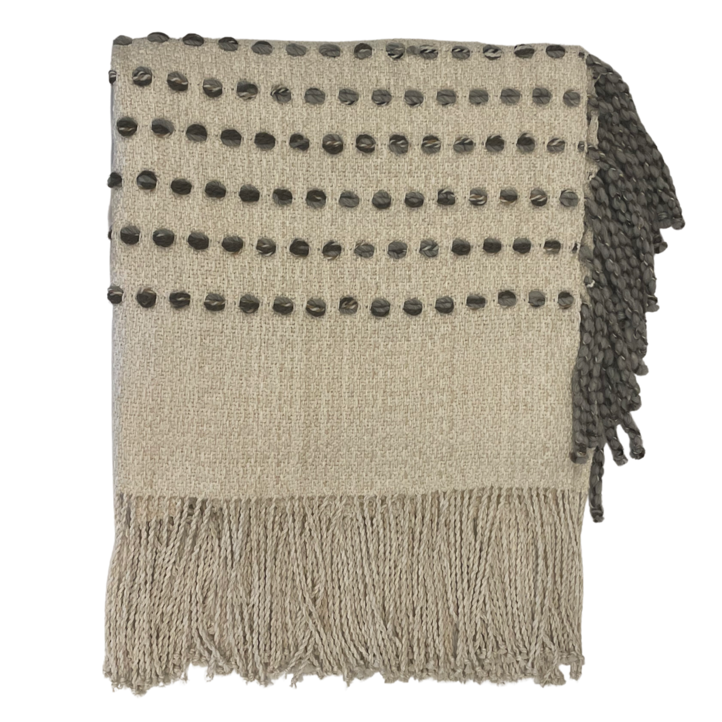 Dark Gray Burly Spun Blanket Mark Grigalunas