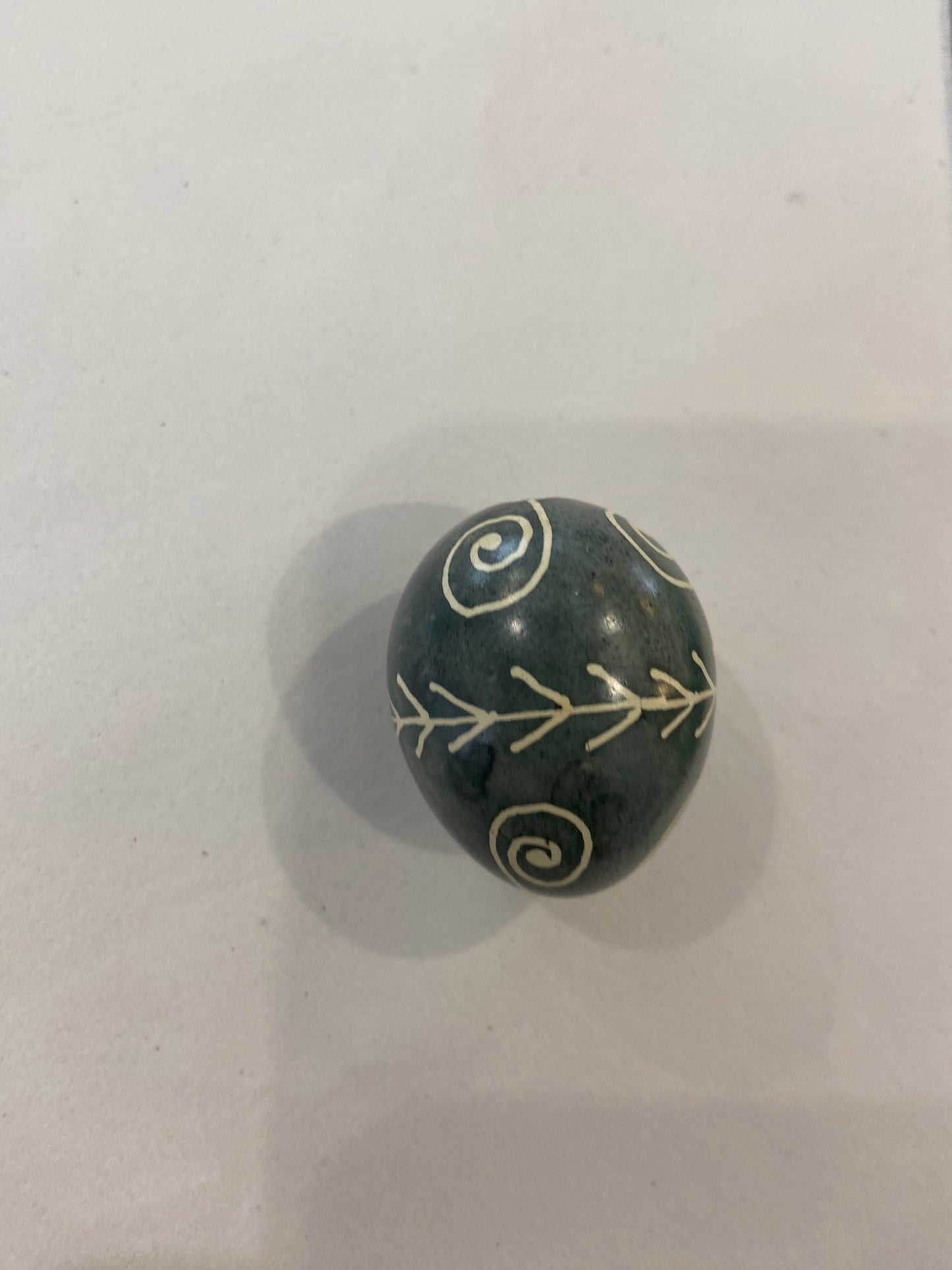 EBONY EVERGREEN BLOWN QUAIL EGGSHELL