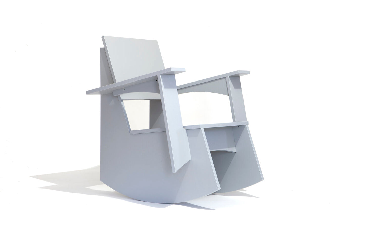 Dark Gray Outdoor Rocker - Light Grey FN Furniture