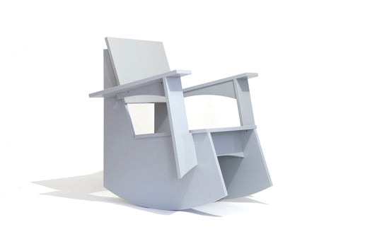 Dark Gray Outdoor Rocker - Light Grey FN Furniture