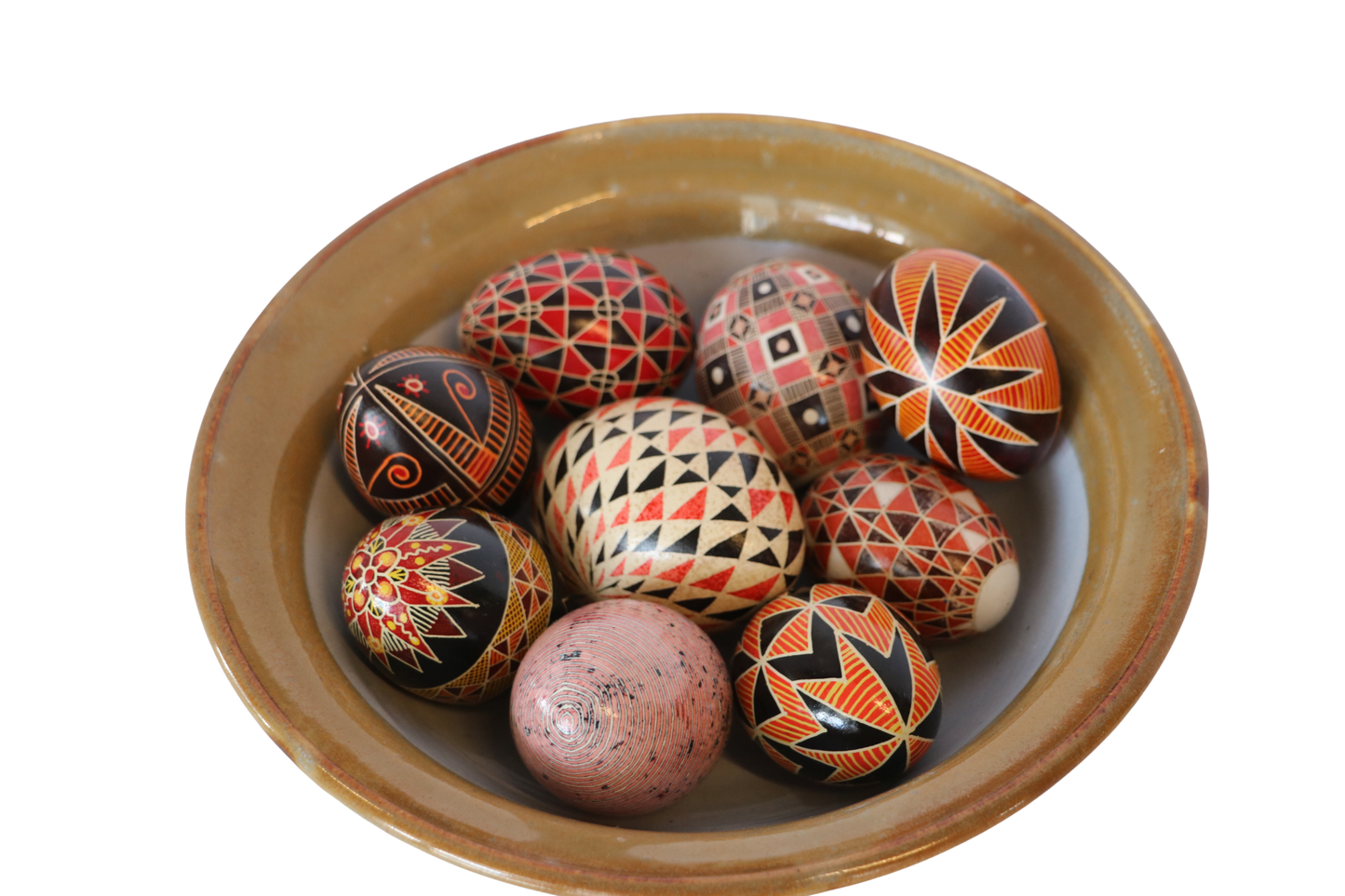 SCARLET ROSE BLOWN CHICKEN EGGSHELL