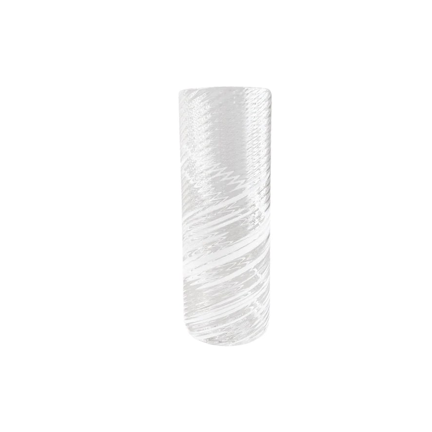 Lavender 18oz Ice Tea Glass - White Tom Stoenner