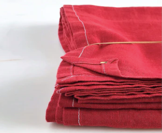 Light Gray Linen Tablecloth - English Rose Celina Mancurti